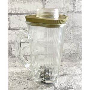 VTG Waring Cloverleaf Blender Jar 40oz Glass Pitcher Retro Kitchen Core